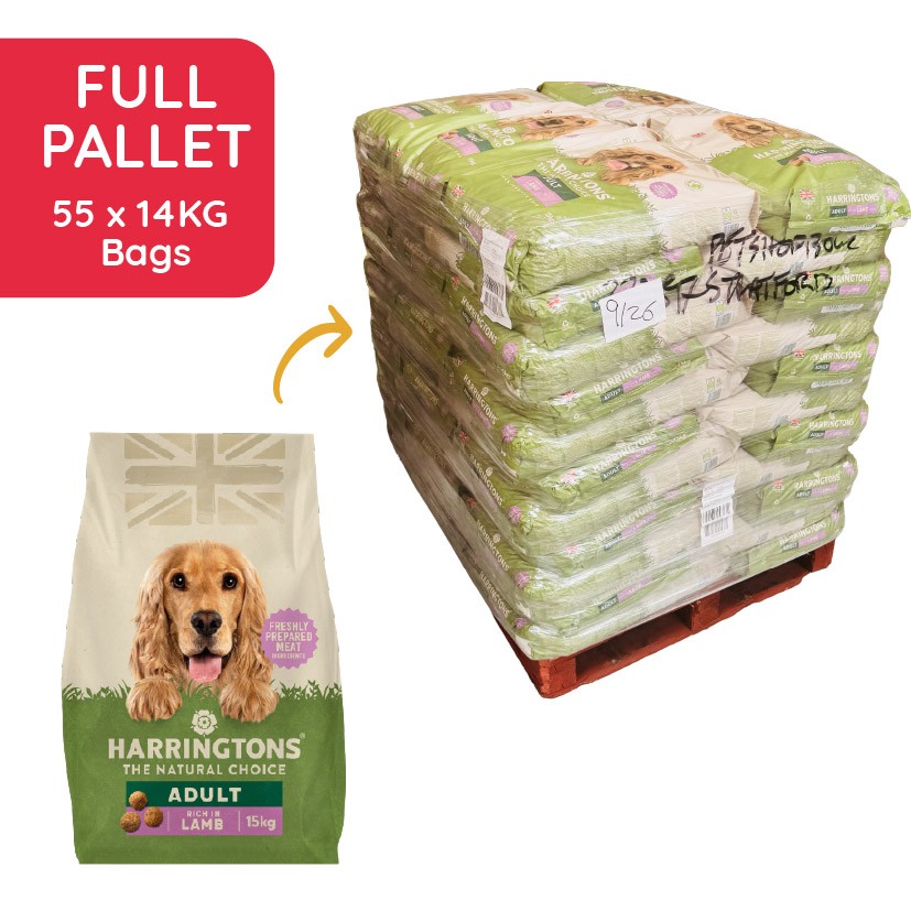 Harringtons Harringtons X55 Lamb Adult Dry Dog Food pet food packaging